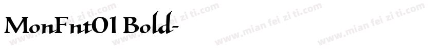 MonFnt01 Bold字体转换